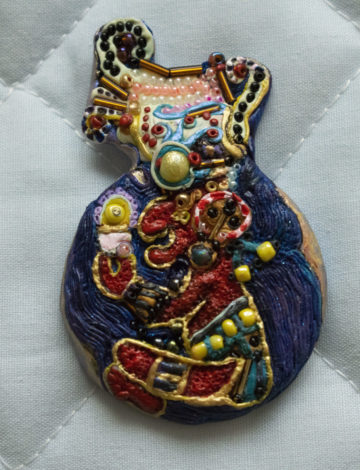 Itzamna brooch