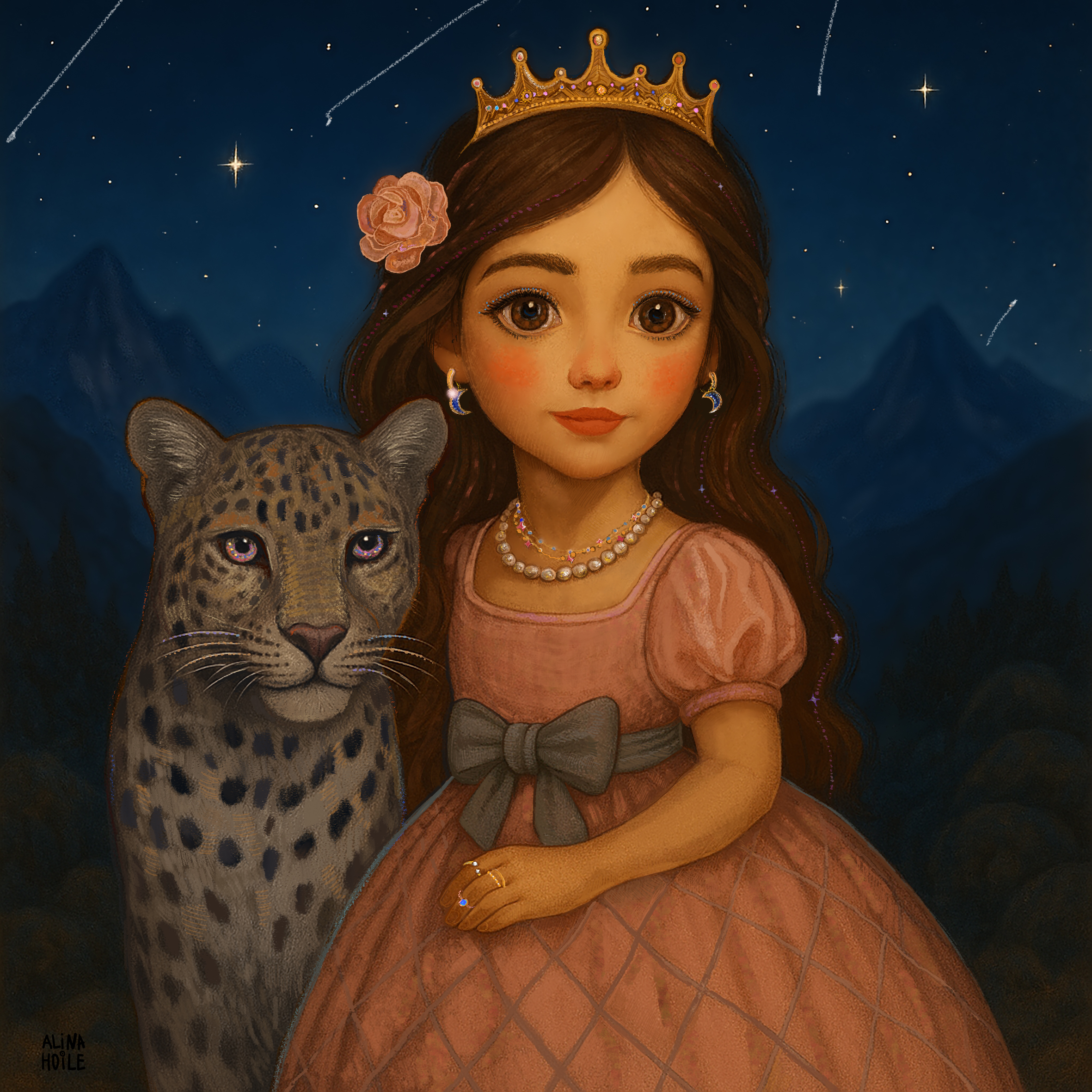 The princess of the stars and the leopard of the mountains